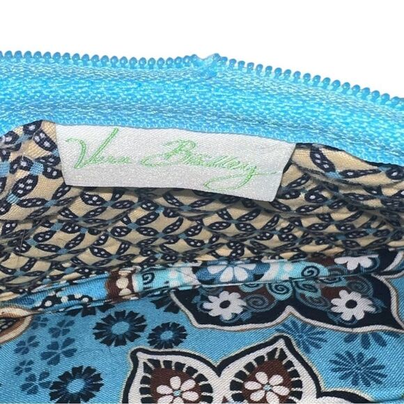 Vera Bradley Bali Blue Amy Crossbody Bag Purse Floral Tropical EUC - Picture 4 of 5
